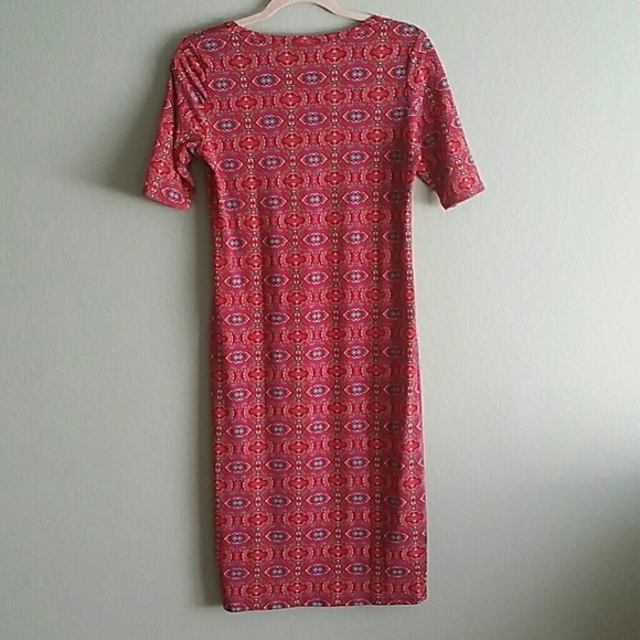 SALE 4/$30 LuLaRoe Aztec Print bodycon Julia dress - Picture 5 of 6